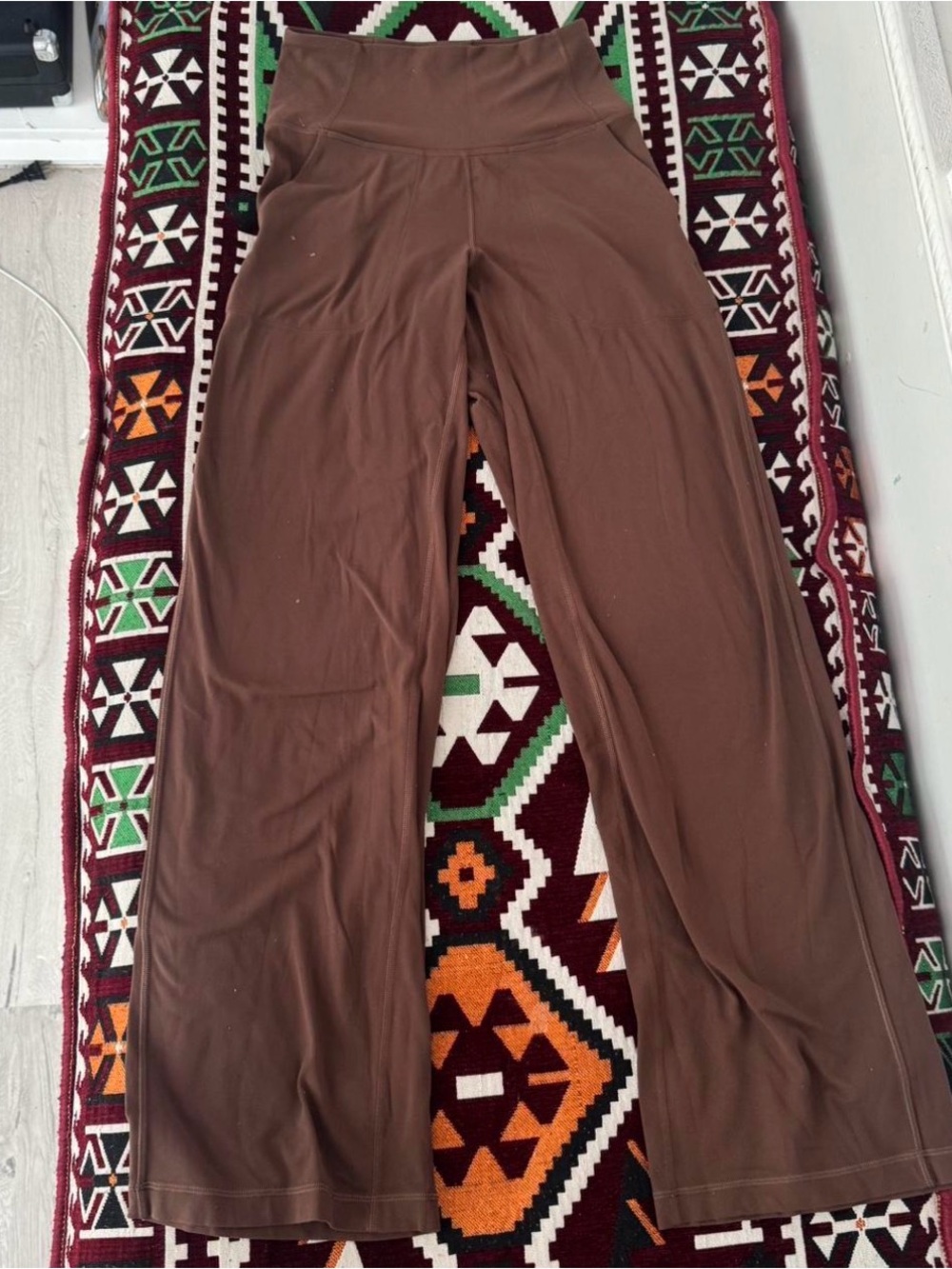 lululemon athletica Brown Wide-Leg Leggings